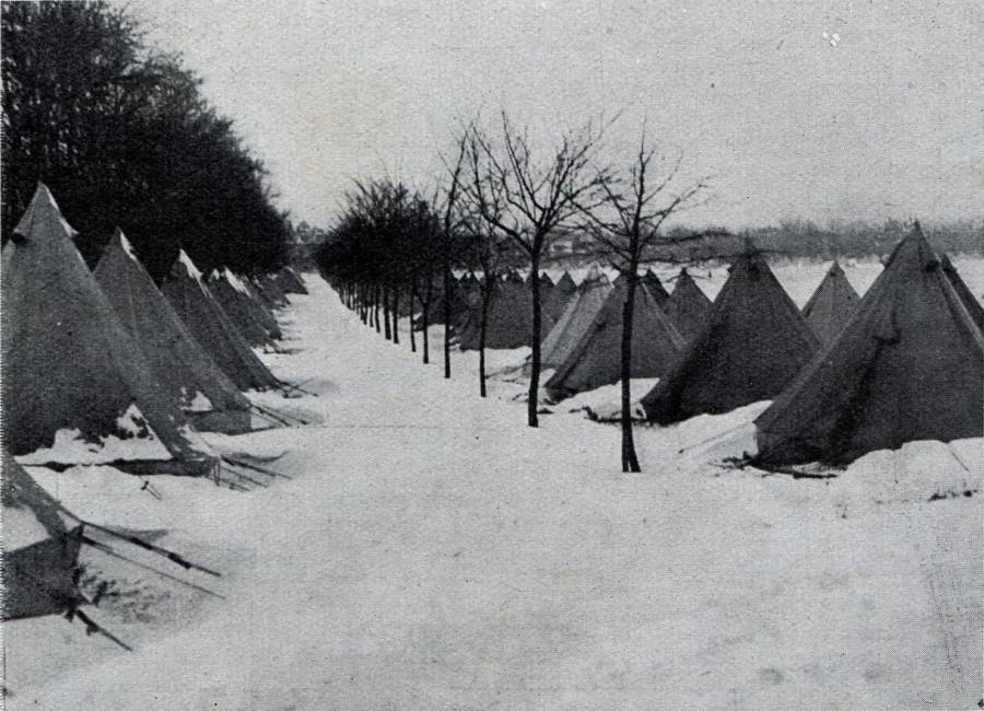 tents set up for survivors