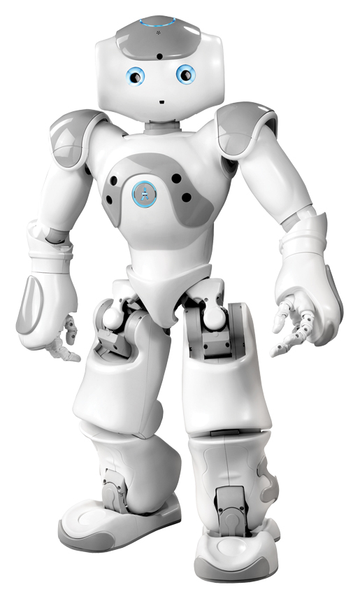 Le petit Nao est un des très nombreux robots que l’on est en train de mettre au point. Ces robots pourront préparer le déjeuner, sortir les ordures, aider les gens à entrer dans une baignoire ou à en sortir, leur rappeler qu’ils ont un rendez-vous ou qu’il est temps de prendre leurs médicaments. [PHOTO : ALDEBARAN ROBOTICS]