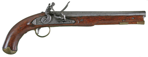 Un pistolet à pierre américain se chargeant par la bouche. [PHOTO : MUSÉE CANADIEN DE LA GUERRE—198102296-045BEAUTY]