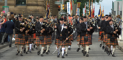 The Cameron Highlanders of Ottawa. [PHOTO: ADAM DAY]