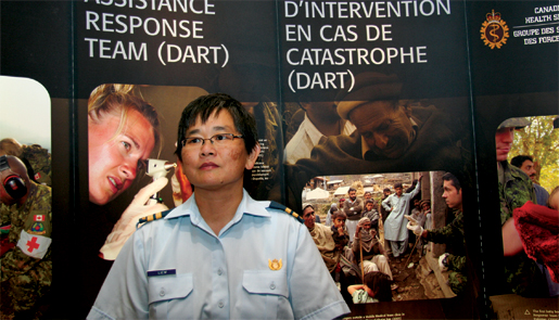 Canadian Forces physician Chiam Liew. [PHOTO: Sharon Adams]