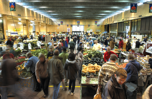 A busy day at the indoor Farmers’ Market. [PHOTO: ST. LAWRENCE MARKET]