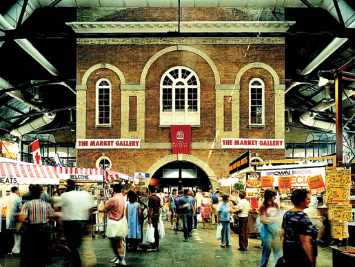 The colourful backdrop of the Market Gallery. [PHOTO: ST. LAWRENCE MARKET]