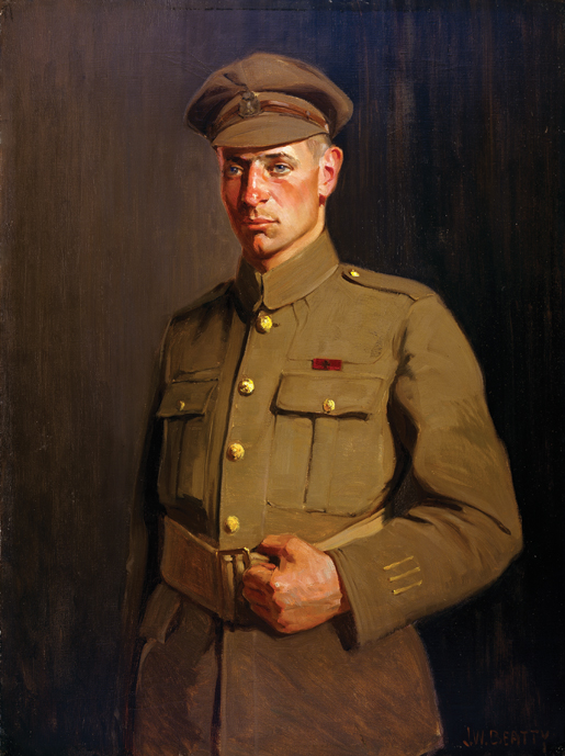 Portrait of Pte. C.J. Kinross, VC. [CANADIAN WAR MUSEUM—AN19710261-0098]