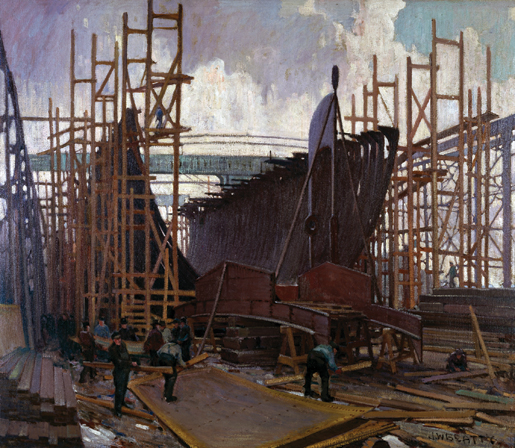 Ship Building, Collingwood. [CANADIAN WAR MUSEUM—AN19710261-0105]