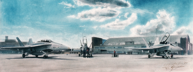 CF-18 Hornet Training. [CANADIAN WAR MUSEUM—AN19850388-0040]