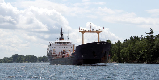 A vessel transits the St. Lawrence Seaway. [PHOTO: ©iStockphoto/troyerimages]