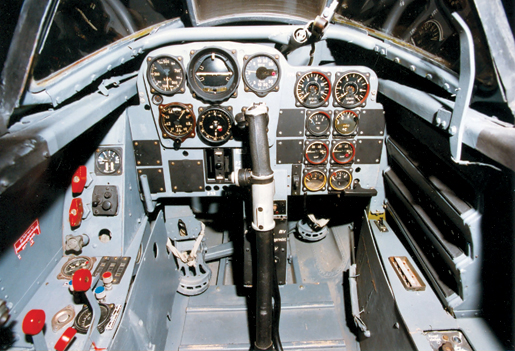 The cockpit of a Me.262A. [PHOTO: U.S. AIR FORCE]