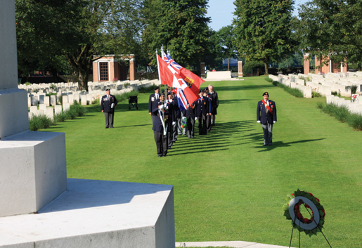Ceremonies at Groesbeek Canadian War Cemetery in the Netherlands. [PHOTO: SHARON ADAMS]