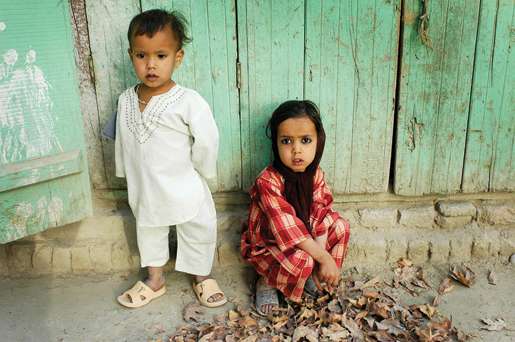 Children in the northern Afghanistan village of Balkh. [PHOTO: MATTHIEU AIKINS]