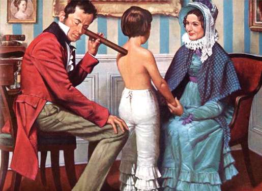 Stethoscope. [ILLUSTRATION: ROBERT A. THOM]