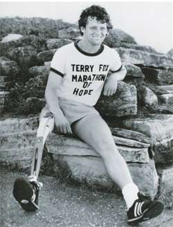 Terry Fox. [PHOTO: LEGION MAGAZINE ARCHIVES]