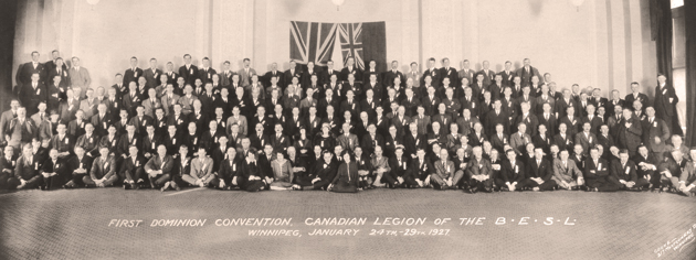The first convention in 1927 of what was then called the Canadian Legion of the British Empire Service League. [PHOTO: LEGION MAGAZINE ARCHIVES]