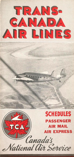 Trans-Canada Air Lines brochure. [PHOTO: BJORN LARSSON]