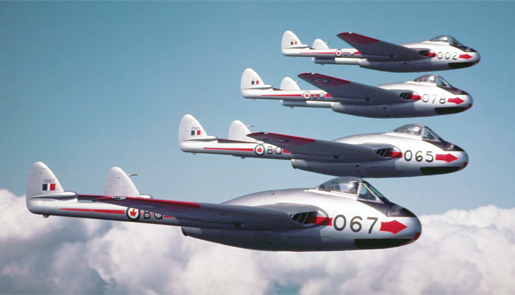 Royal Canadian Air Force Vampire III. [PHOTO: CANADIAN FORCES]
