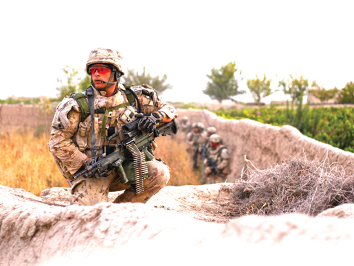 Infantry in Salavat. [PHOTO: ADAM DAY]