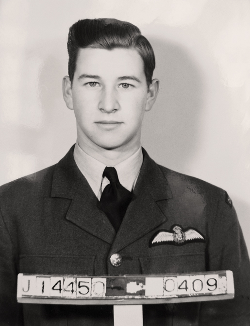 Pilot Officer George N. Goodwin enlisted in 1941. [PHOTO: COURTESY HUGH A. HALLIDAY]