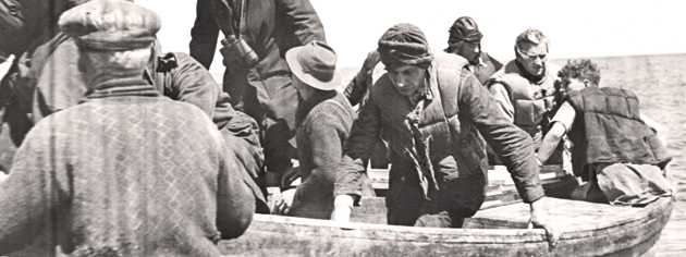 Survivors of the steamer Nicoya, May 1942. [PHOTO: C. IAN TATE]