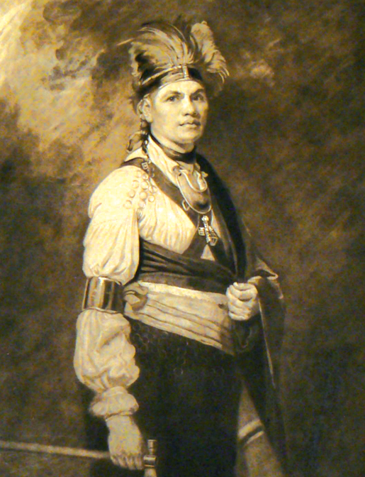 Portrait of Mohawk leader Joseph Brant. [ILLUSTRATION: RIVERBRINK ART MUSEUM]