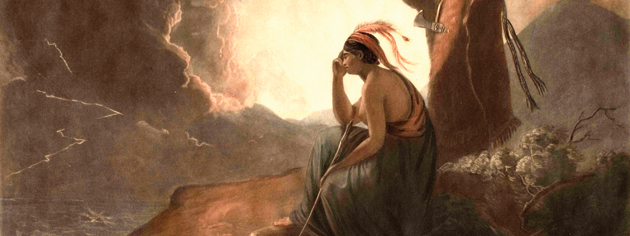 Widow of an Indian Chief Watching The Arms of her Deceas’d Husband. [ILLUSTRATION: RIVERBRINK ART MUSEUM]