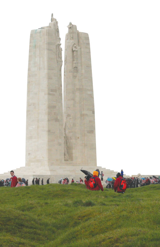 Canadians at Vimy today.