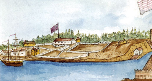 Fort George, Niagara, 1812. [ILLUSTRATION: LIBRARY AND ARCHIVES CANADA—C-O40161]