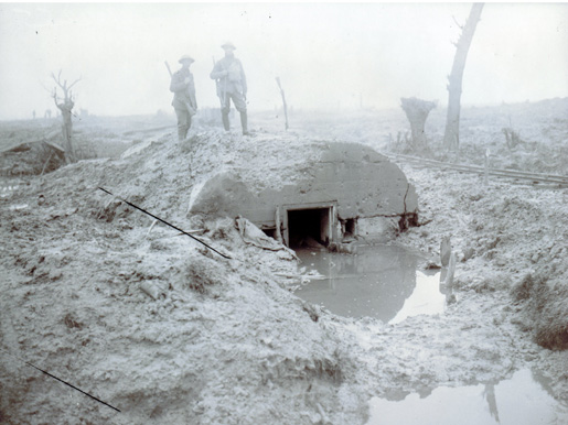 A scene from Passchendaele, 1917. [PHOTO: LIBRARY AND ARCHIVES CANADA—PA002210]