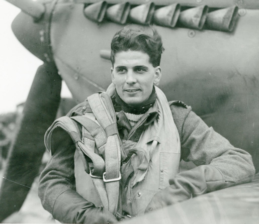 RCAF Spitfire pilot Richard Audet. [PHOTO: NATIONAL DEFENCE—PL41716]