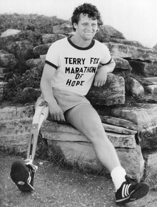 Terry Fox [PHOTO: LEGION MAGAZINE ARCHIVES]