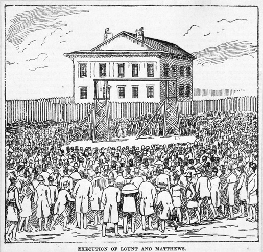 Execution of Lount and Matthews. [ILLUSTRATION: LIBRARY AND ARCHIVES CANADA—C001242]