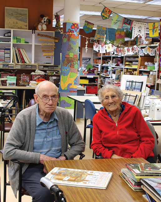 Second World War veterans Noel Gooding and Betty Jevne. [PHOTO: SHARON ADAMS]