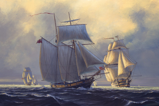HMS St. Lawrence [ILLUSTRATION: PETER RINDLISBACHER]