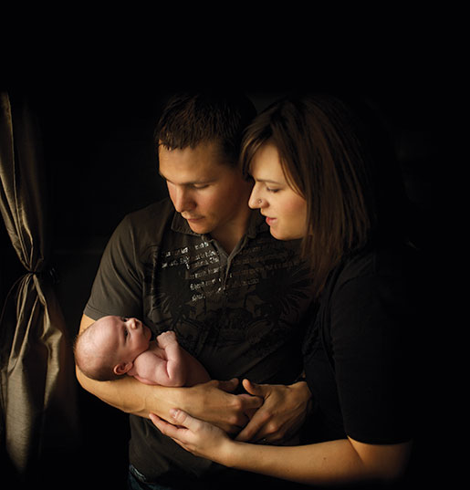 The Last Portrait: Byron, Lindsay and baby Brielle. [PHOTO: ERIK HORNUNG PHOTOGRAPHY]