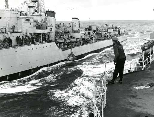 HMCS Cayuga [PHOTO: LEGION MAGAZINE ARCHIVES]