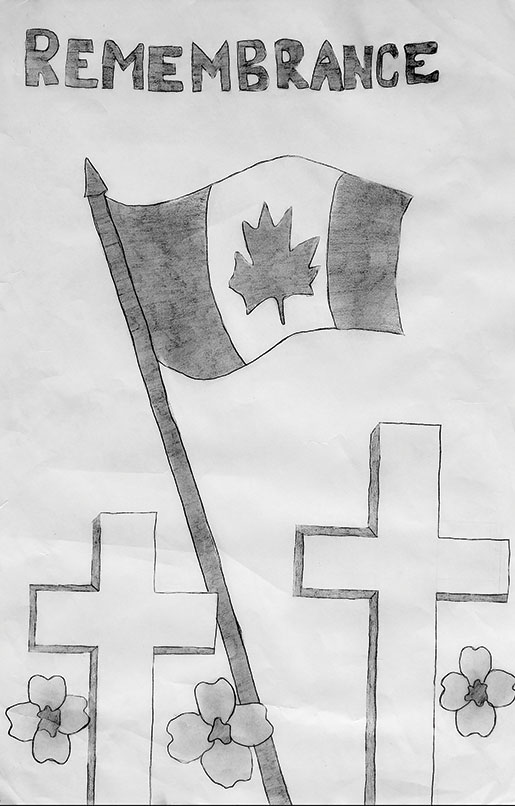 [Primary Posters First Place black and white: Jessica Hofer of Camrose, Alta.]