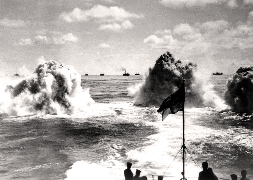 Historic WWII Photo – Depth Charges Explode - Legion Magazine