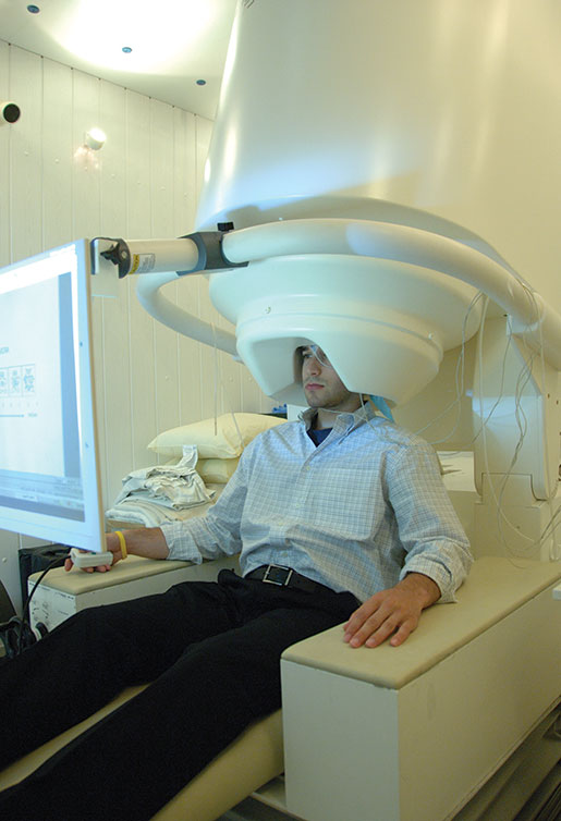 A MEG scanner provides images of the brain. [PHOTO: NATIONAL INSTITUTE OF MENTAL HEALTH]