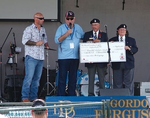Local Legion branches provide support at the Heroes Hoedown. [PHOTO: ADAM DAY]