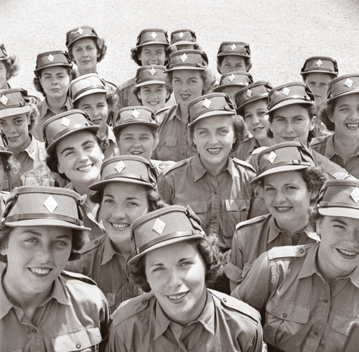 Personnel of the Canadian Womens Army Corps at No. 3 CWAC (Basic) Training Centre. [LAC/PA-145516]