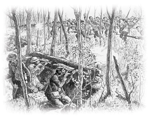 Battle of Batoche. [LAC/C-073636]