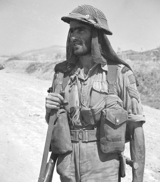 Sgt. H.E. Cooper, 48th Highlanders of Canada, Sicily, 1943. [LAC/PA-130215]