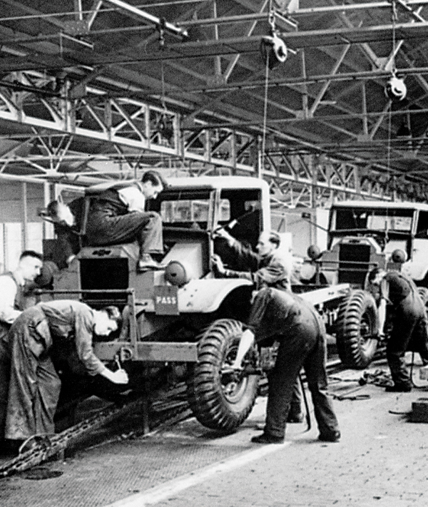 A General Motors assembly line
