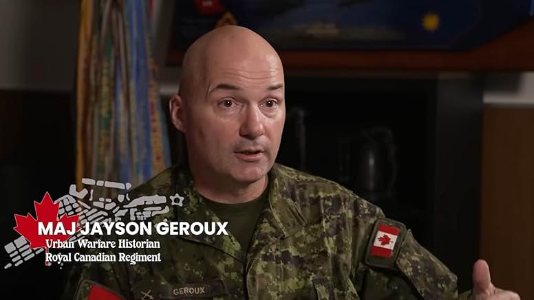 Major Jayson Geroux in a still from the 2013 documentary The Battle of Ortona. [The Battle of Ortona/imdb.com]